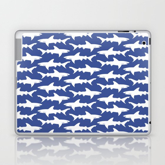School of Sharks Blue Ocean Laptop & iPad Skin