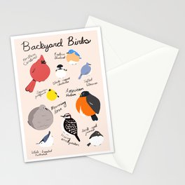 Backyard Birbs Stationery Card