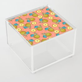 pineapple cocktails - peach Acrylic Box