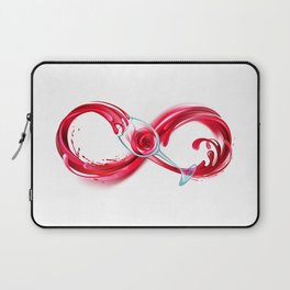 Infinity with Red Wine Laptop Sleeve