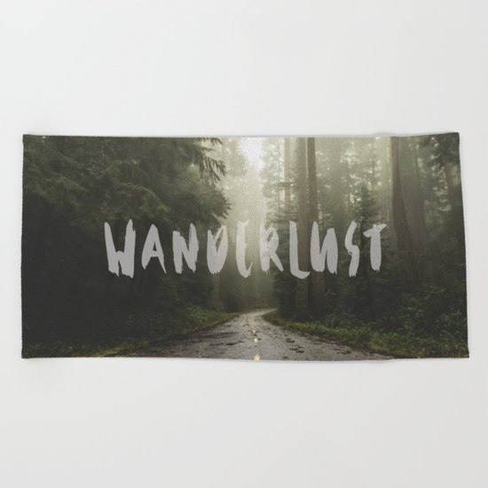 Wanderlust Road Trip Beach Towel