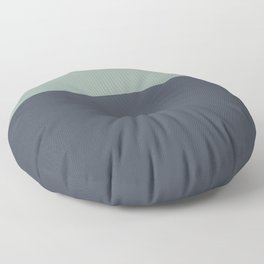 Navy Gray Blue Green Celadon Sage Minimalist Solid Stripe Color Block Pattern Floor Pillow