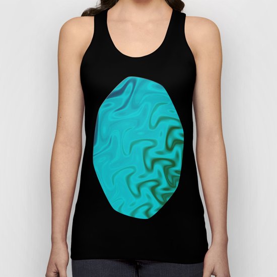Ripples Fractal in Tropical Seas Unisex Tank Top