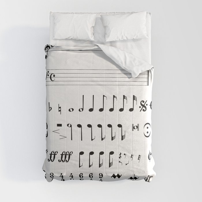 Musical Notation Comforter