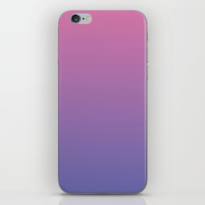 Blueberry Dawn. Blue & Pink  Ombre Pattern iPhone Skin