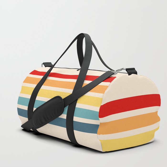 Takaakira - Classic Rainbow Retro Stripes Duffle Bag