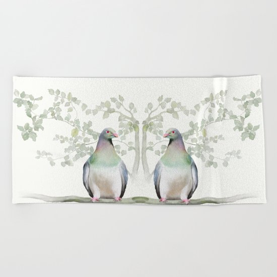 Wood Pigeon Beach Towel