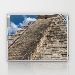 Mexico Photography - Ancient Pyramid Under The Blue Sky Laptop Skin