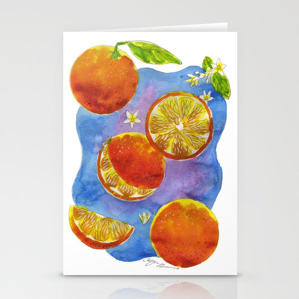 Orange Blossom Stationery Cards