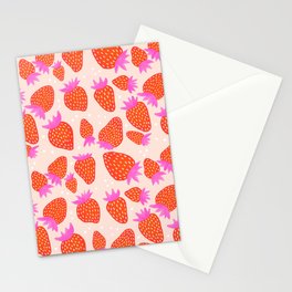 Sweet Summer Strawberry Stationery Cards