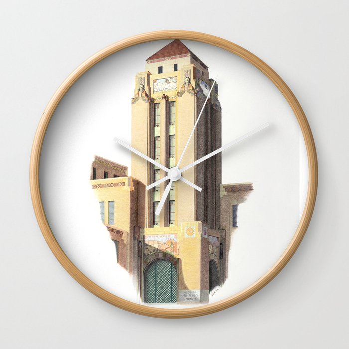 Wichita High School North Tower Wall Clock