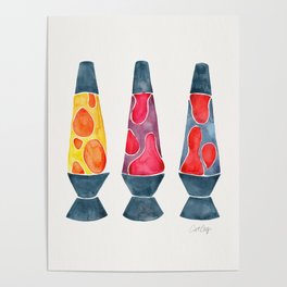 Retro Vibes – Warm Palette Poster
