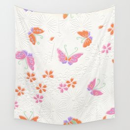 Pretty pink butterflies Wall Tapestry