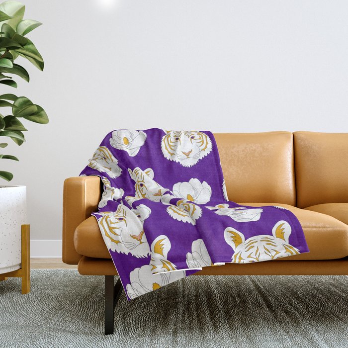 Purple and yellow 2025 blanket