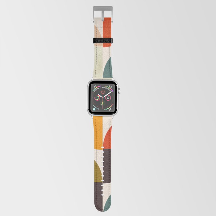 Bauhaus Mid Century Geometric Shapes 9 Apple Watch Band By Ana Rut Bre Fine Art Society6