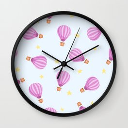 Hot Air Balloons pattern Wall Clock