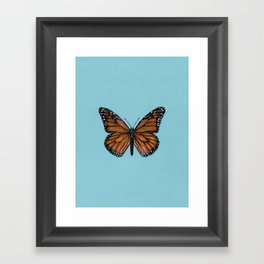Monarch Butterfly Painting Framed Art Print