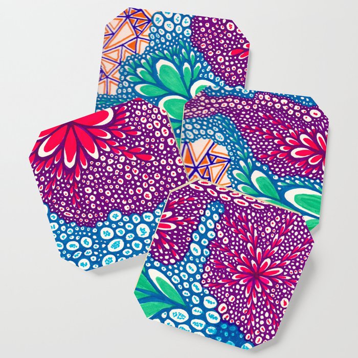 Flower Doodle Coaster