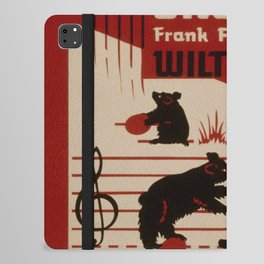 Federal Music Project Bridgeport - Retro Vintage Music Symphony Bears iPad Folio Case