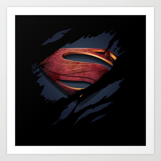 Man of Steel Art Print