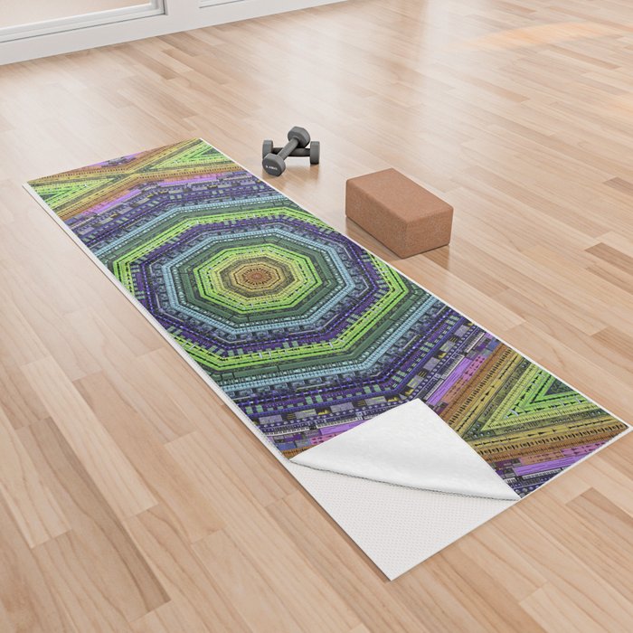 Audio Within Music Producer Engneer Pattern Yoga Towel