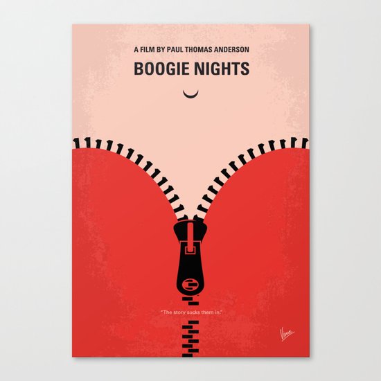 No167 My Boogie Nights minimal movie poster Canvas Print
