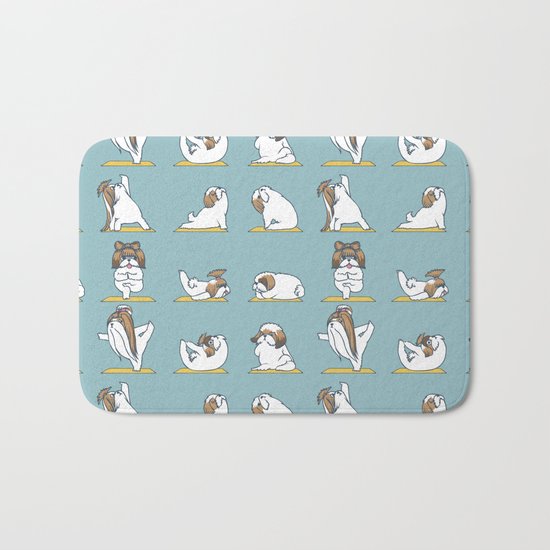 Shih Tzu Yoga Bath Mat