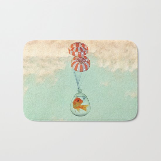 parachute goldfish Bath Mat