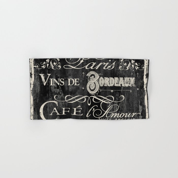 Paris Bistro V Hand & Bath Towel