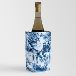 Portuguese Portugal blue vintage tiles Wine Chiller