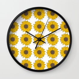 Sunflower Power Wall Clock