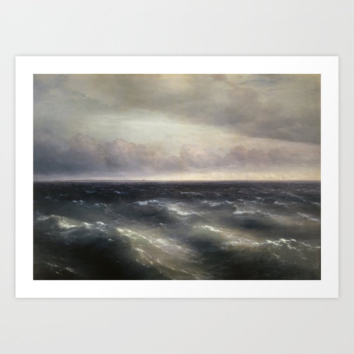 The Black Sea By Ivan Aivazovsky Art Print By Artmasters Society6