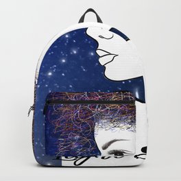 Light and Peace Girl Line Drawing  Backpack