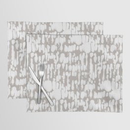 Inky Inverse Taupe Placemat