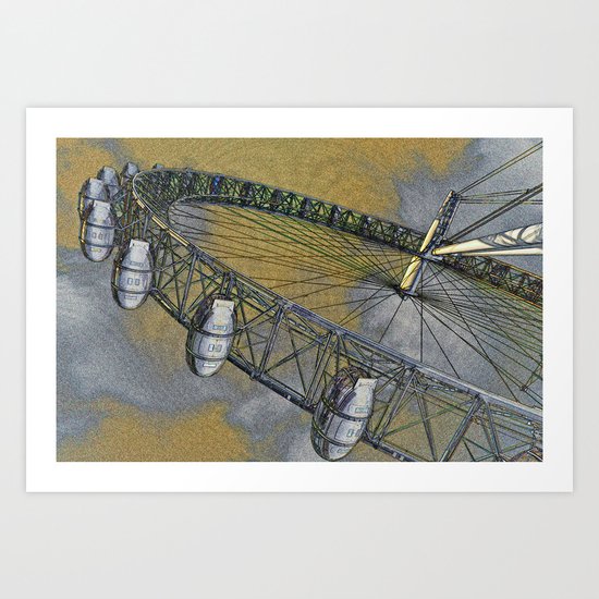 The London Eye Art Art Print