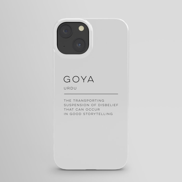 Goya Definition iPhone Case
