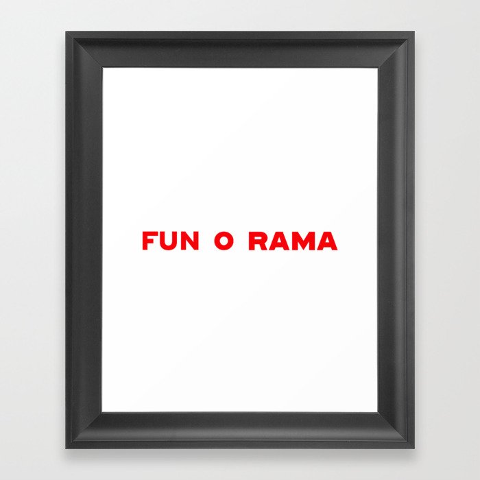 FUN O RAMA Framed Art Print