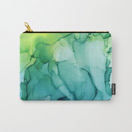 Lahaina Carry-All Pouch | Abstractpainting, Ink, Paintingprint, Abstractart, Abstract, Greenprint, Digital, Painting, Color, Blueprint 