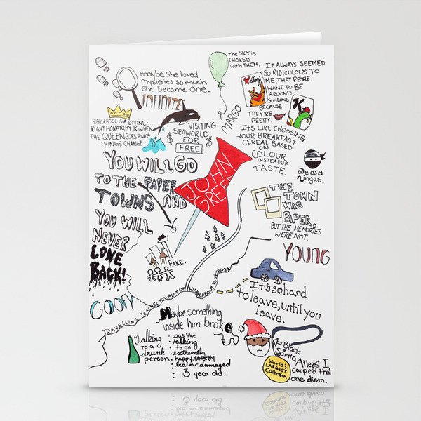 Paper towns, John Green Stationery Cards
