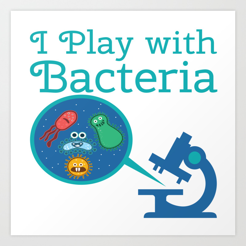 Funny Biology Meme Teacher Student Microskop Gift Art Print By
