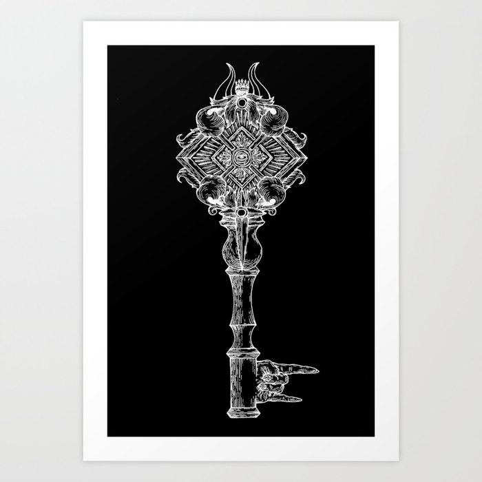 Occult key Art Print by Mitraille | Society6