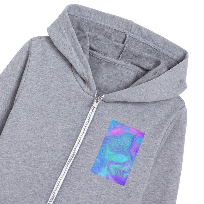 Rainbow Strata Texture 03 Kids Zip Hoodie