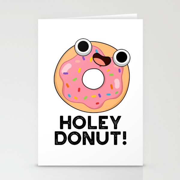 Holey Donut Cute Food Pun Stationery Cards