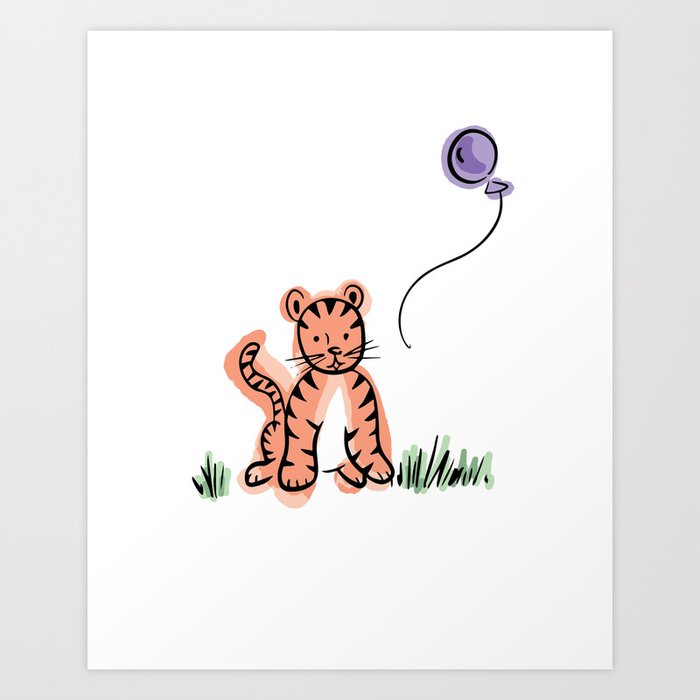 purple baby tiger