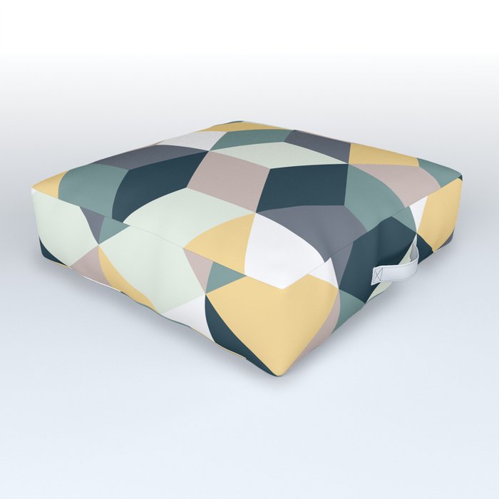 Cubic Pattern Outdoor Floor Cushion