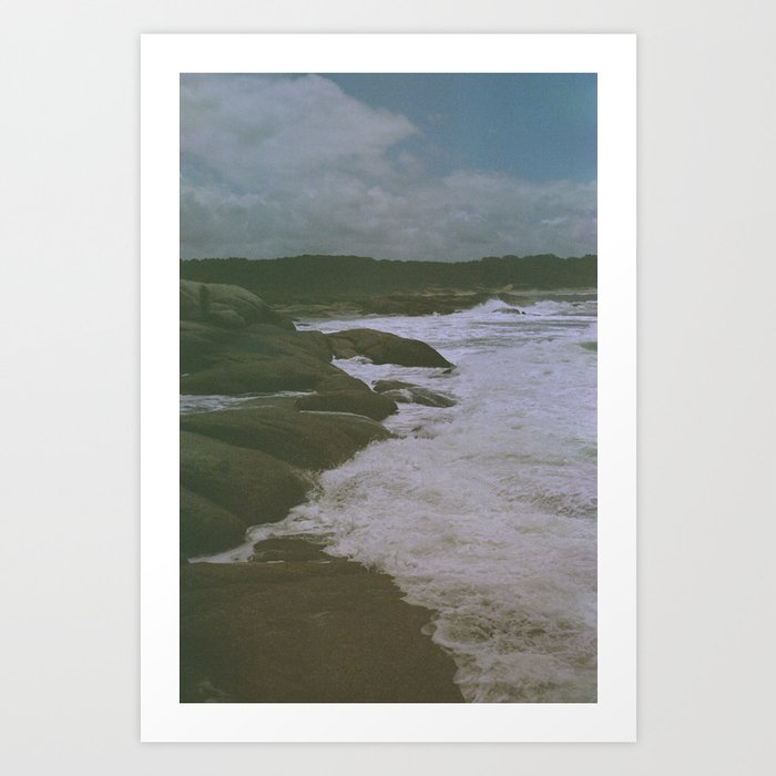 A calm day into the wild at Santa Teresa's beach Art Print