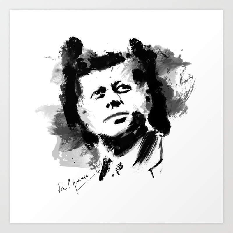 pics Jfk Art john f kennedy jfk art print