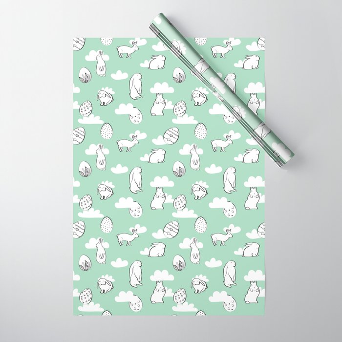 easter pattern Wrapping Paper by GrafArt