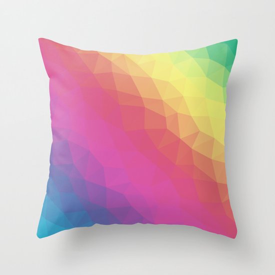 Spectrum Tris Throw Pillow
