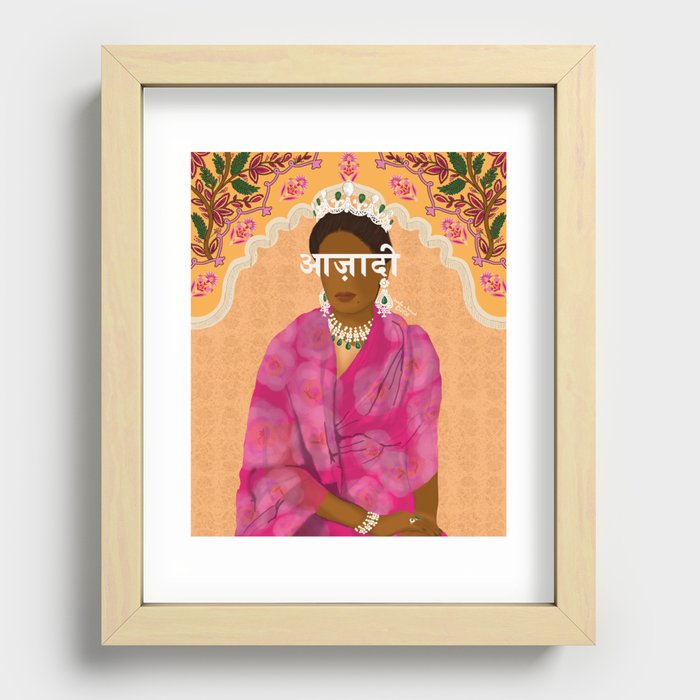 Aazadi Recessed Framed Print